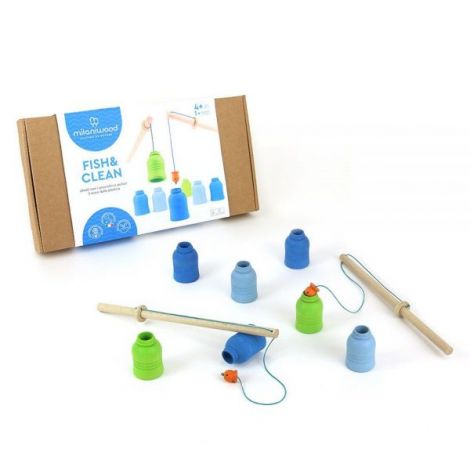 Fish & Clean, joc de pescuit din lemn, Milaniwood - imagine 7